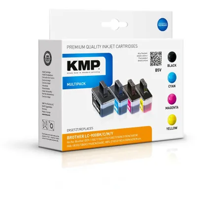 Produktbild von KMP B5V, Schwarz, Cyan, Magenta, Gelb, 4 Stück(e), Multipack