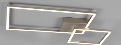 Zdjęcie produktu dla Lampa sufitowa LED PADELLA 25W 4000K 3000lm metal srebrna wym:7,5x63,5x63,5cm IP20 RL