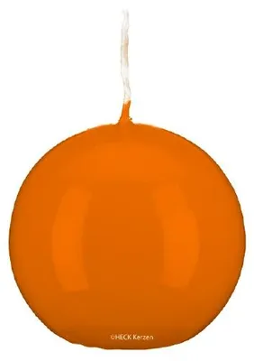Produktbild von Lackkerzen Kugelkerzen Mandarin Ø 100 mm, 4 Stück