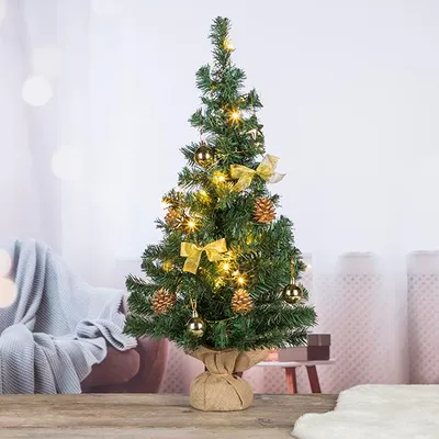 Produktbild von Weihnachtsbaum 75cm hoch, gold
