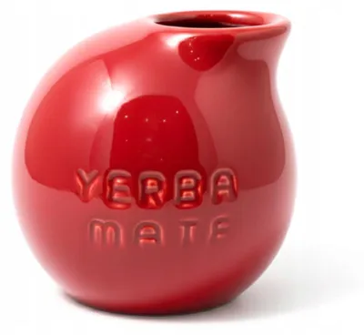 Zdjęcie produktu dla Matero Ceramiczne Kula do Yerba Mate - Czerwone 280 ml