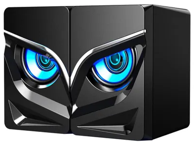 Produktbild von PC-Lautsprecher, aktive Stereo-Lautsprecher mit Lautstärkeregelung und Mini-Gaming-Lautsprechern (3,5 mm)