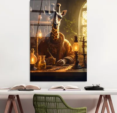 Image de Wallity, UV-1187 - 70 x 100, tableau acrylique, multicolore, 100 % verre trempé, 70 x 100 cm