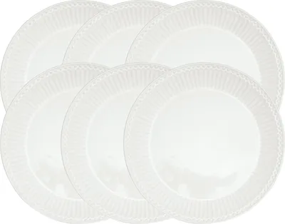 Produktbild von Greengate Alice Frühstücksteller white 23cm Set6