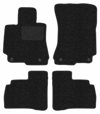 Productafbeelding van Velours automatten voor Mercedes W221 2005-2013 (sedan) – 4-delig, antraciet, op maat – Wielganizator ANTHRA