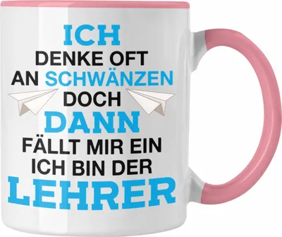 Produktbild von Trendation - Lehrer Geschenk Abschied Klassenlehrer Tasse Geschenkidee Weihnachten Geburtstag (Rosa)