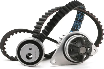 Produktbild von DOLZ KD026 Zahnriemensatz + Wasserpumpe passend für PEUGEOT 206 Schrägheck (2A/C) 307 (3A/C) 307 SW (3H) für CITROËN Berlingo / Berlingo First
