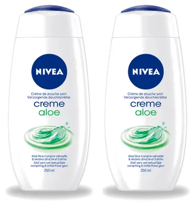 Zdjęcie produktu dla 2 opakowania żelu pod prysznic NIVEA My Moment z aloesem - 250 ml - zestaw ekonomiczny - 2 sztuki