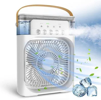 Zdjęcie produktu dla Przenośny wentylator elektryczny, przenośny klimatyzator – biały