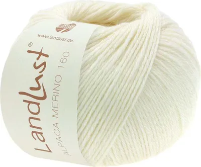Produktbild von Lana Grossa Landlust Alpaka Merino 160 401 Rohweiß 50g
