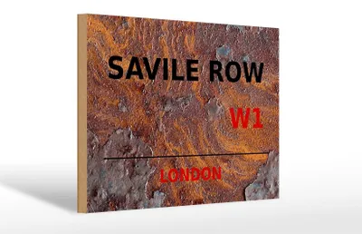Produktbild von Holzschild London 30x20cm Savile Row W1