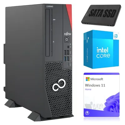 Produktbild von PC Computer Fujitsu ESPRIMO D7011 Desktop | Intel i3-10105 | 8 GB DDR4 | 256 GB SSD | Win11 | Grade A