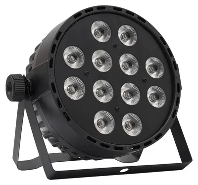 Produktbild von LED PAR Bühnenstrahler - DMX Lichteffekt - RGBW 12x10W 4‑in‑1 - DMX 4/8 Kanäle - XLR 3‑polig - Sound/Auto/Master‑Slave - EU‑Stecker 220 V