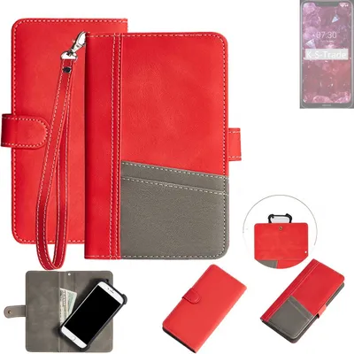 Produktbild von K-S-Trade Handy Schutzhülle für Nokia 8.1 Hülle Portemonnee Brieftasche Klapphülle Kartenfächer Flip Wallet Case Etui