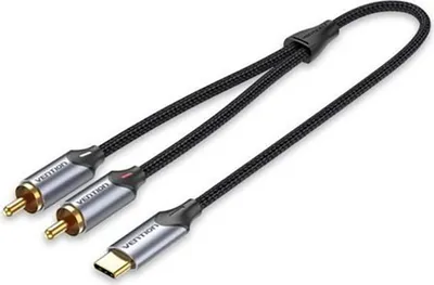 Produktbild von Vention USB-C-zu-2RCA-Audiokabel  männlich  2 m
