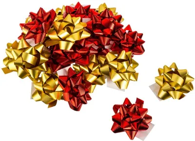 Produktbild von Set aus 15 oder 20 sternen aus metalisiertem bolduc - Feeric Lights & Christmas