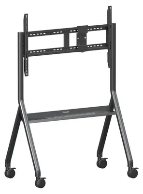 Image de Support de chariot VIEWSONIC VB-STND-009, chariot réglable en hauteur pour écran de 65 à 105 pouces jusqu'à 120 kg VESA