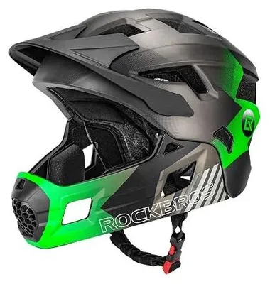 Zdjęcie produktu dla Kask rowerowy dziecięcy regulowany zdejmowana osłona podbródka m/s