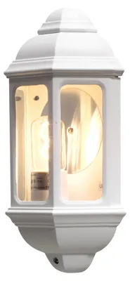 Produktbild von Konstsmide Cagliari 7011 Wandleuchte (B: 18cm T: 10cm H: 36cm, 1x100W, IP43) matt-weiß