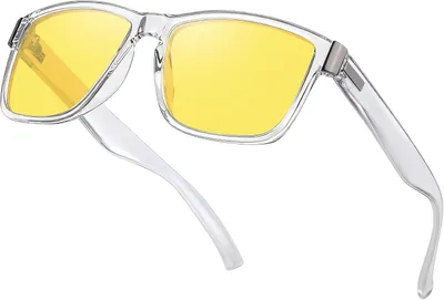 Zdjęcie produktu dla Okulary nocne, polaryzacyjne, z żółtymi soczewkami, antyrefleksyjne, zapewniające bezpieczną jazdę w ciemności