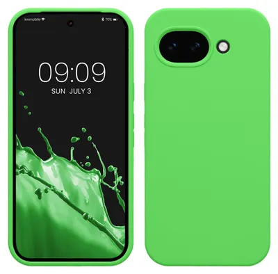 Produktbild von kwmobile Handyhülle für Google Pixel 10a Hülle - Case Silikon - Kabelloses Laden - Schutzhülle Cover in Limettengrün