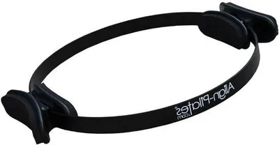 Obrázek produktu pro Fitnesskruh pro jógu – Ergonomický design – 35 cm – Černá barva – Pro domácí cvičení