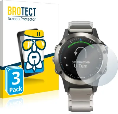 Produktbild von 3x BROTECT Schutzglas für Garmin quatix 5 Schutzfolie Panzer Folie Glas Display Schutz klar