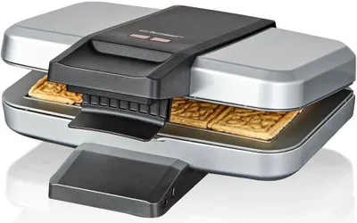 Obrázok produktu pre Cloer 6119, 4 wafle/waflí, Obdĺžnikový, Strieborná, Plast, 0,85 m, 600 W