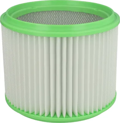 A close-up studio shot of a pleated air filter.