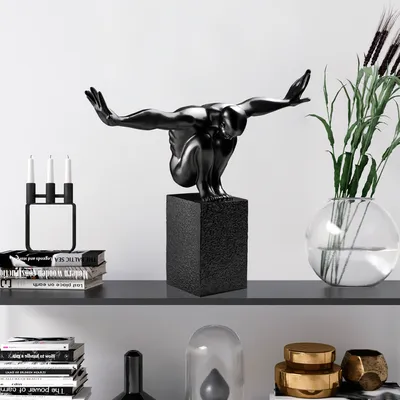 Immagine prodotto di Evila Originals, Sauter-4, Oggetto decorativo, Nero, 50 x 20 x 43 cm