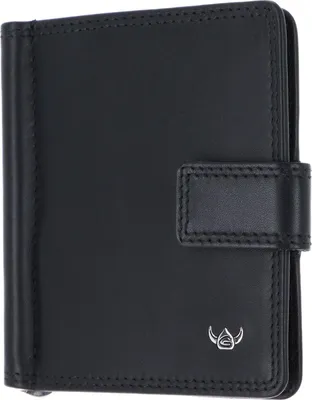 Image de Golden Head Cuir étui pour carte de crédit pince à billets Polo RFID Protect Clip-Scheintasche 1906 Schwarz noir