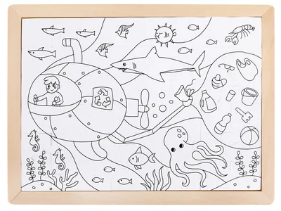 Produktbild von Hape Puzzle – Rettung des Ozeans, 48 ​​Teile, 1088E1643
