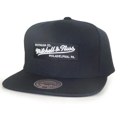 Zdjęcie produktu dla Mitchell & Ness, czarny bejsbolówka typu snapback z małym logo