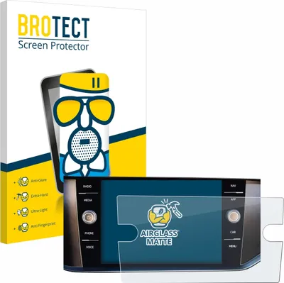 Produktbild von BROTECT Entspiegelungs Schutzglas für Volkswagen T-Cross 2022 Discover Media 8" Schutzfolie Panzer Folie Glas Display Schutz matt