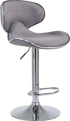 Image de Tabouret de bar Las Vegas V2 tissu chromé