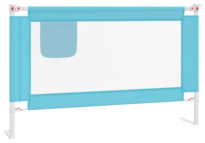 Produktbild von vidaXL Kleinkind-Bettschutzgitter Blau 120x25 cm Stoff