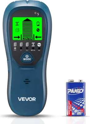 Produktbild von VEVOR Balkenfinder, Wandscanner, 5-in-1, elektronischer Multidetektor mit intelligentem Sensor, hochauflösendem LCD-Display & Audioalarm, für Metall, Wechselstromkabeln, Balken, Rohren, Blau