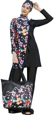 Produktbild von Hasema Burkini, Bademode, Hijab,Badeanzug, Tesettür Mayo, Swimwear A-224
