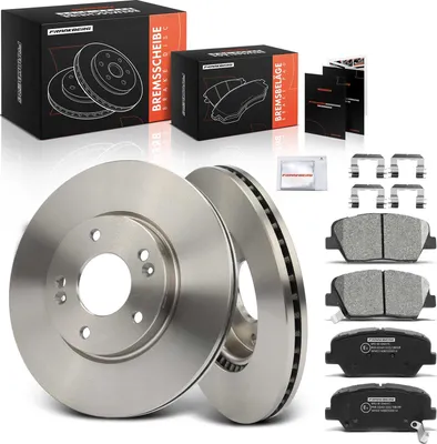 Immagine prodotto di Frankberg 2x dischi freno 4x pastiglie freno asse anteriore per Hyundai i30 PD PDE PDEN i30 estate PDE 1.4L anno dal 2016