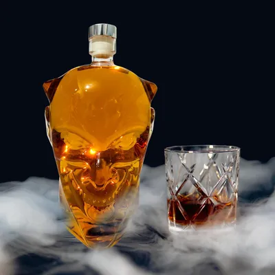 Teufelskaraf aus Borosilikatglas, 900 ml, mit Deckel