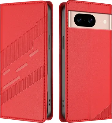 Obrázek produktu pro Pouzdro pro Google Pixel 8A,Polyuretankožené peněženkové pouzdro s přihrádkou na karty a funkcí stojánku Rot