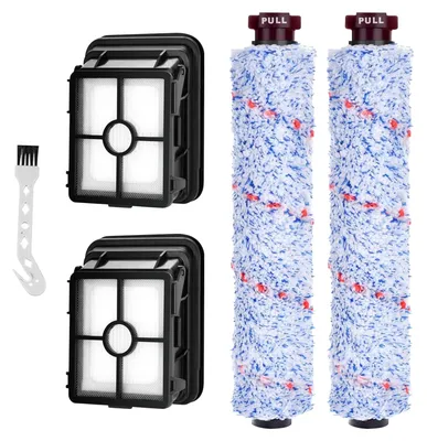Ersatzteile für Bissell CrossWave – 2 Rollen + 2 Filter + Bürste
