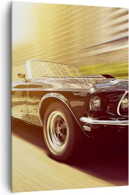 Produktbild von Bild auf Leinwand - Leinwandbild - Einteilig - Auto Cabrio - 70x100cm - Wand Bild - Wanddeko - Wandbilder - Leinwanddruck - Kunstdruck - Wanddekoration - Leinwand bilder - Wandbild - PA70x100-3626