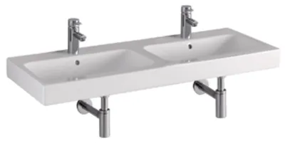 Zdjęcie produktu dla Keramag umywalka podwójna iCon 120x48,5cm biała(alpin)