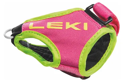 Zdjęcie produktu dla Pasek narciarski LEKI "Shark Frame Strap" neonowo różowy neonowo żółty rozmiar S-M-L (1 para)