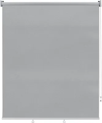 Zdjęcie produktu dla Roleta - Szara - 140x140cm - Zaciemniająca, wodoodporna - Bez wiercenia lub z wierceniem - Aluminium, poliester - Do okien, drzwi i ścian