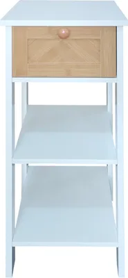 Produktbild von Beistelltisch mit Schublade Jerik Weiß Holzoptik