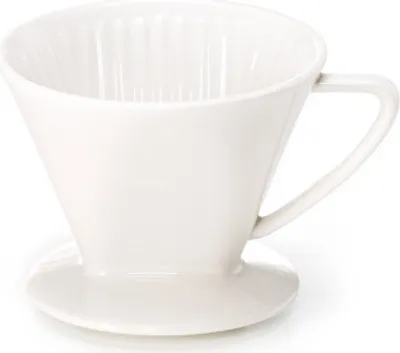 Produktbild von Kaffeefilter "Else" Keramik, weiß- Größe XL Ø 12,2 cm, H. 10 cm