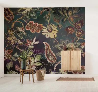 Obrázek produktu pro Komar netkaná tapeta - Moonshadow Blossom - rozměr: 300 x 250 cm (šířka x výška) - 6 panelů, obývací pokoj, ložnice, tapety