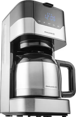 Produktbild von Philco PHCM 3000 Filterkaffeemaschine, Edelstahlgehäuse, Glaskanne, 12 Tassen, Zeitschaltuhr, Wasserfilter